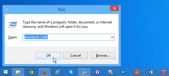 Solucionar problemas do Microsoft Office, abrindo-o no modo de segurança