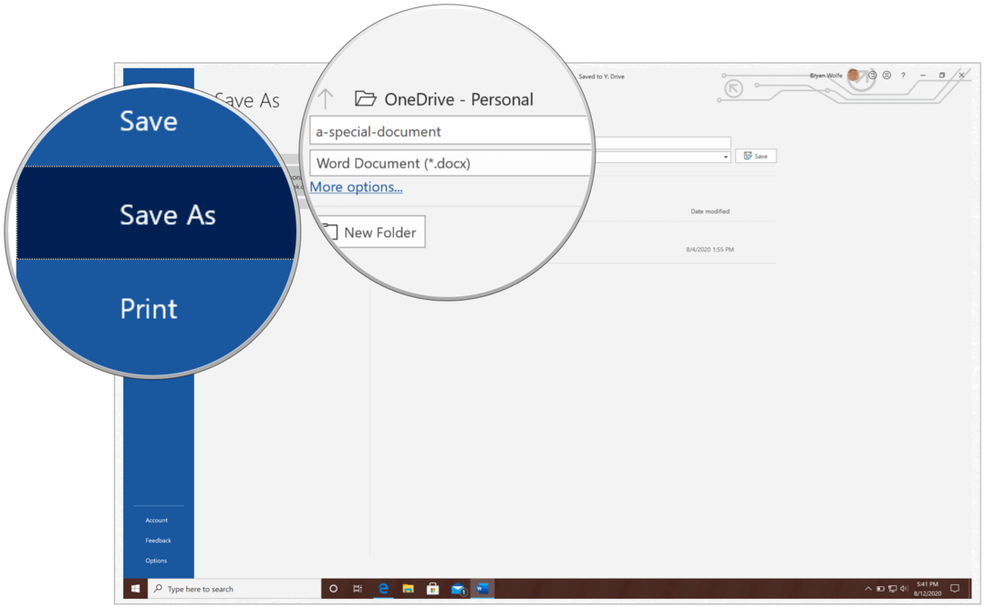 Como compartilhar seu documento do Microsoft Word usando o OneDrive