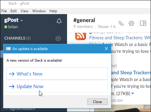 Slack Windows Desktop App atualizado para 2.0.2