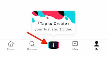 Toque para criar seu primeiro pop-up de vídeo curto no TikTok