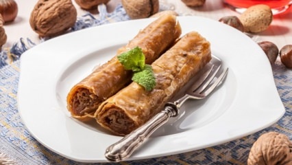 Leva peso para comer baklava durante a festa? Receita de baklava de férias com dieta leve de 100 calorias