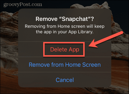 aplicativo de exclusão do snapchat