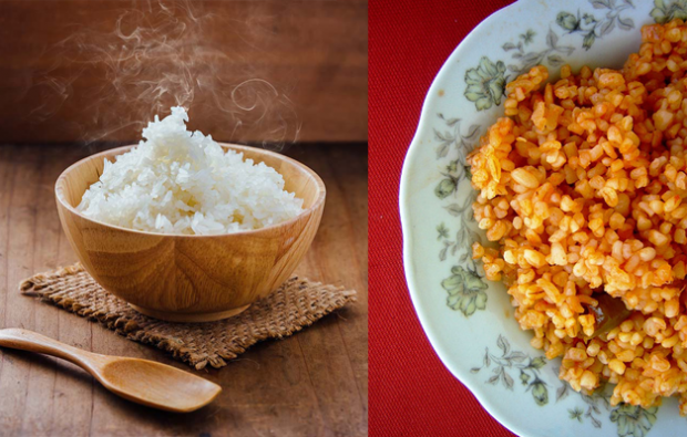 O arroz ou o bulgur ganham peso?