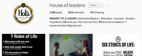 casa dos líderes instagram bio
