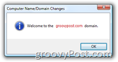 Windows Vista Ingressar em uma tela de boas-vindas do domínio do Active Directory AD