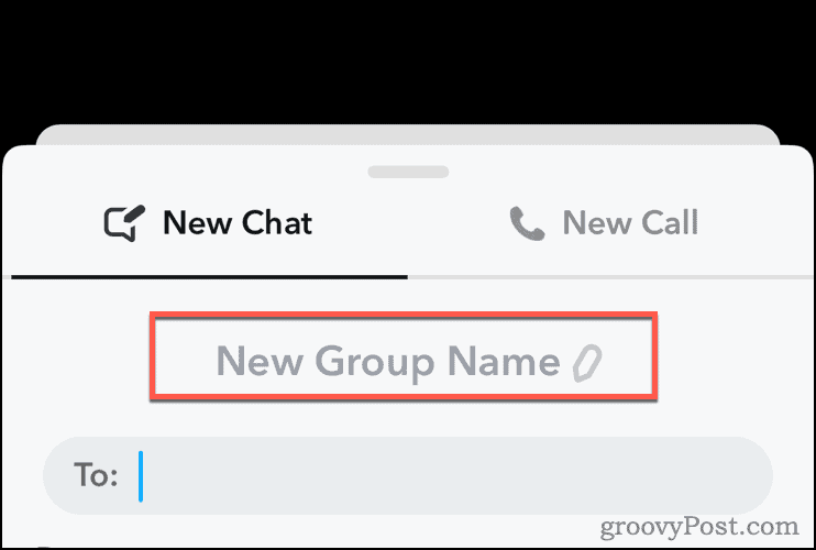 Editar o nome do grupo no Snapchat
