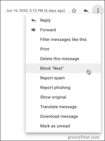 Bloqueio no Gmail