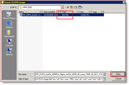 MagicISO monta ISO na unidade virtual para Windows Server 2008