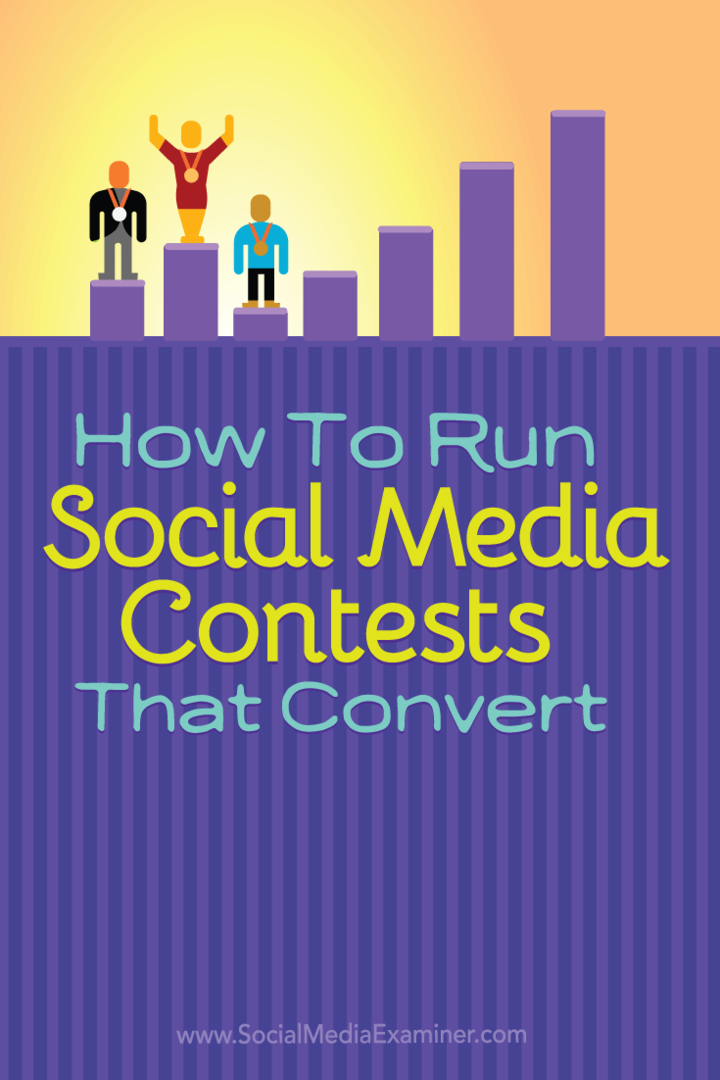 Como criar concursos de mídia social que se convertem: examinador de mídia social