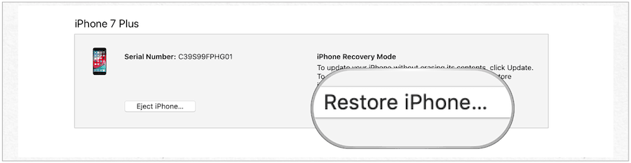 restaurar Iphone