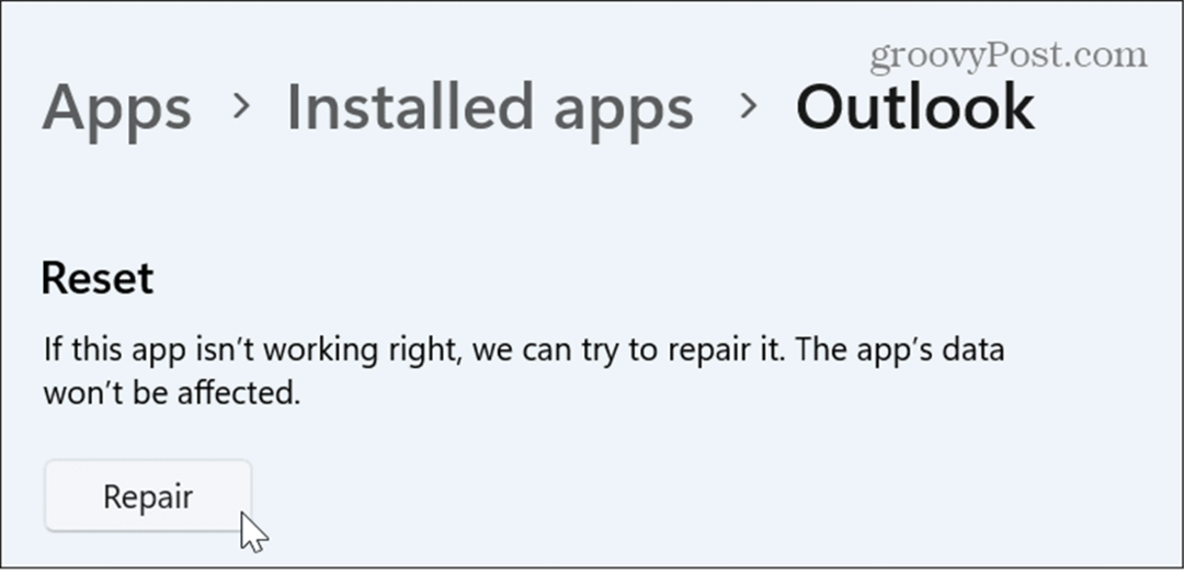 Como reparar ou redefinir aplicativos do Windows 11