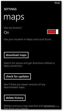 Mapas de download do Windows Phone 8