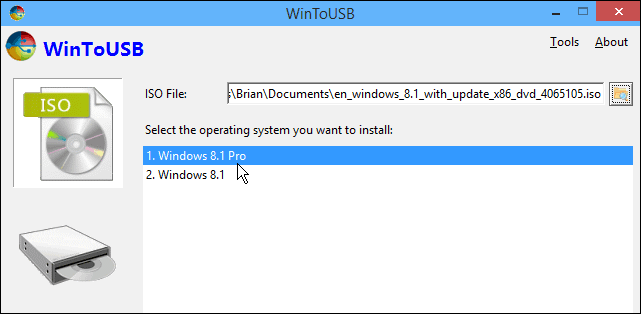 Execute uma versão portátil do Windows a partir de uma unidade USB