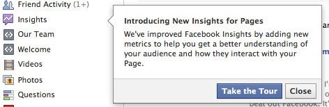 novos insights do Facebook
