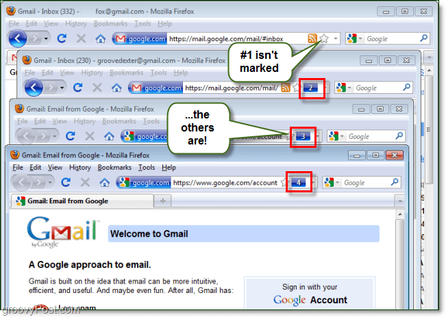 Faça login em várias contas ou sites do Gmail usando o Firefox