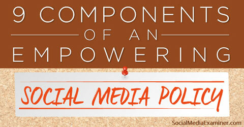 escrever uma política de mídia social