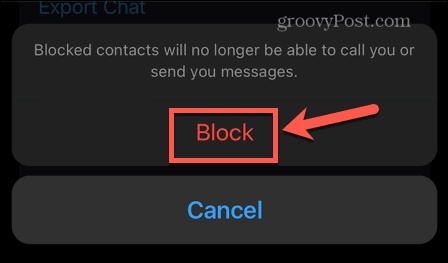 bloqueio de confirmação do whatsapp