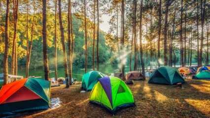As melhores rotas de acampamento para o outono! As mais belas áreas de camping onde você pode montar uma barraca no outono