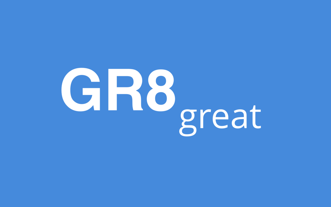 O que significa GR8 e como devo usá-lo?
