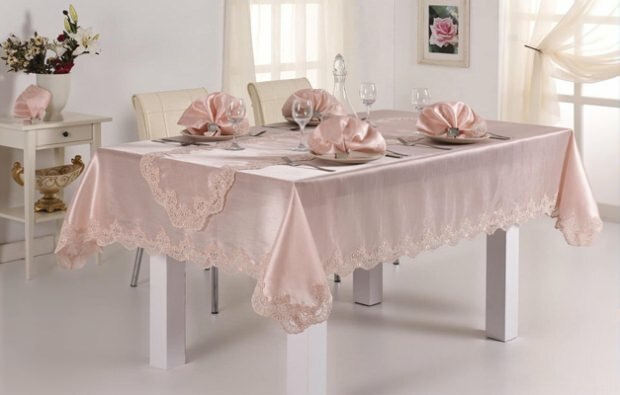 Toalhas de mesa rosa