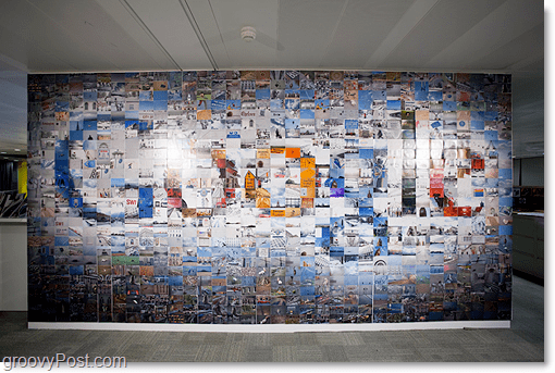 Logotipo enorme do mosaico da foto de Googles