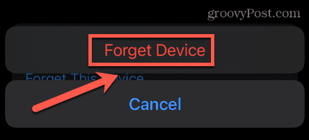 iphone esquecer dispositivo
