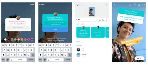 O Instagram estreou o adesivo de perguntas interativas no Instagram Stories, uma nova maneira divertida de iniciar conversas com seus amigos para que vocês possam se conhecer melhor.