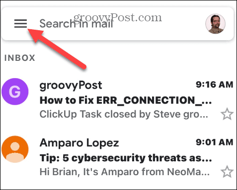 Encontrar e-mails não lidos no Gmail