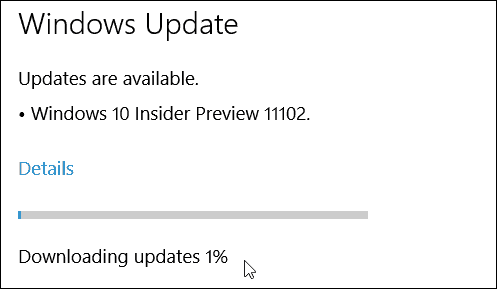 Pré-visualização 11102 do Redstone do Windows 10