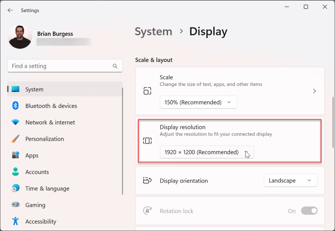 Alterar a resolução da tela no Windows 11