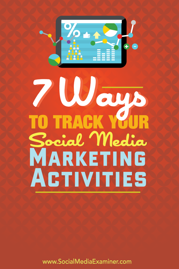 7 maneiras de rastrear suas atividades de marketing em mídia social: examinador de mídia social