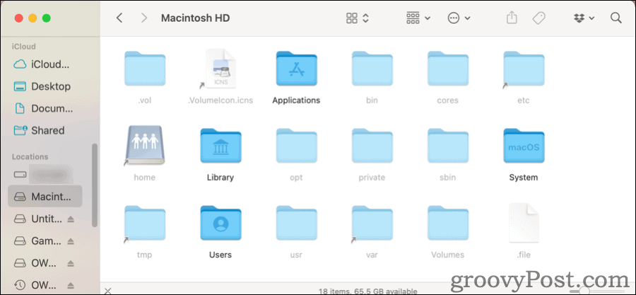 Mostrar arquivos ocultos no Mac no Finder