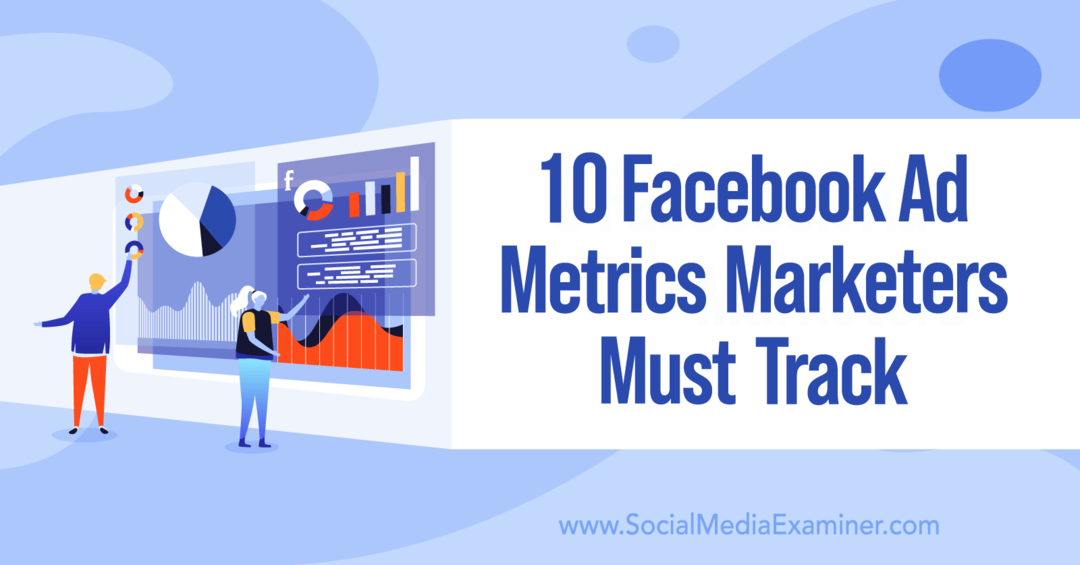 10 Facebook Ad Metrics Marketers Must Track by Charlie Lawrance on Social Media Examiner.