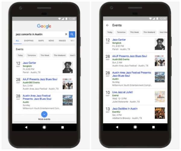 O Google atualizou seu aplicativo e experiência da web móvel para ajudar os usuários a encontrar mais facilmente o que está acontecendo nas proximidades, agora ou no futuro.