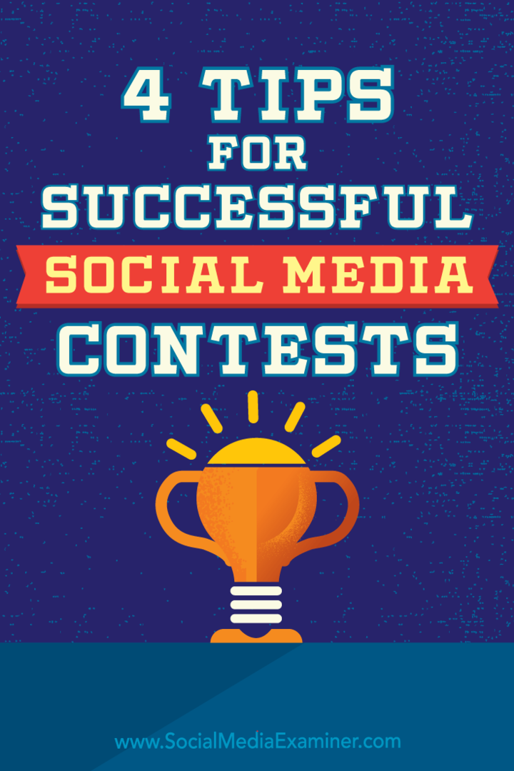 4 dicas para concursos de mídia social bem-sucedidos: examinador de mídia social