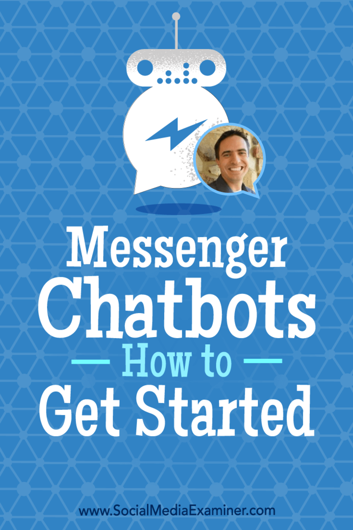 Chatbots do Messenger: Como começar: examinador de mídia social