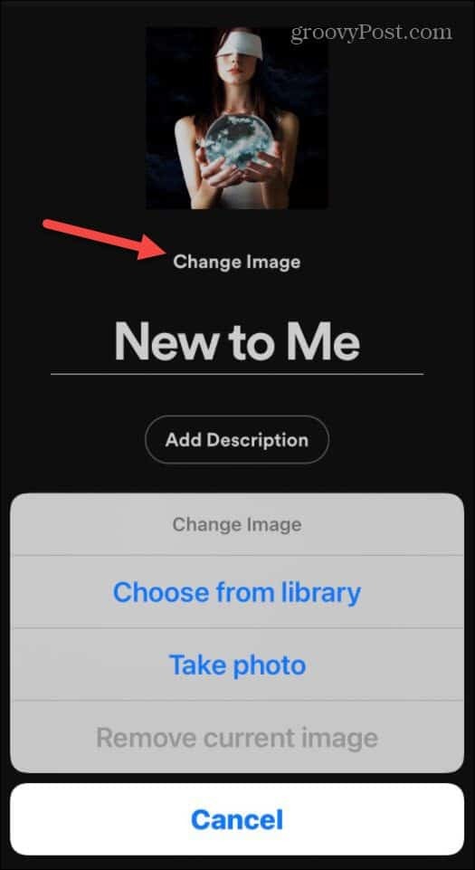 Escolha a imagem ou remova o iOS
