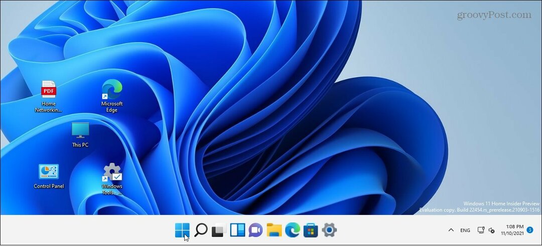 Maior barra de tarefas do Windows 11