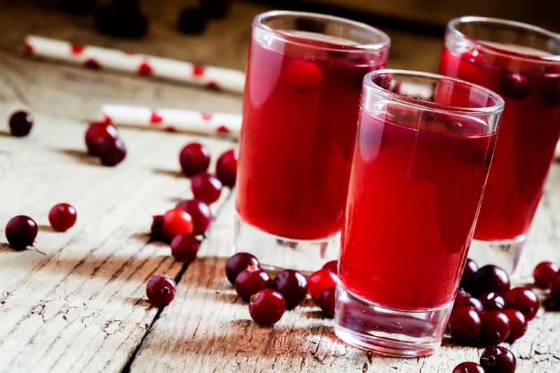 suco de cranberry regula as funções intestinais