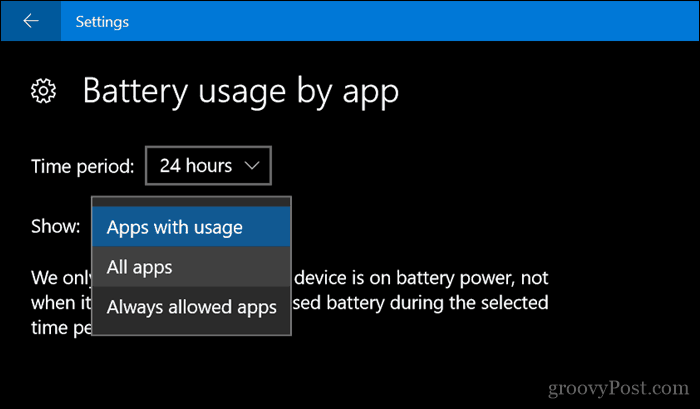 Como permitir que aplicativos enviem notificações no modo de economia de bateria no Windows 10