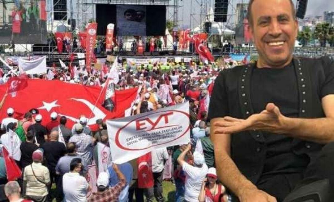 Haluk Levent dirigiu-se aos membros do EYT após a declaração de Erdoğan! 