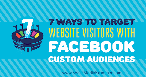 7 maneiras de direcionar os visitantes do site com audiências personalizadas do Facebook por Charlie Lawrence no Social Media Examiner.