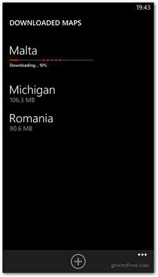 Download do mapa do Windows Phone 8