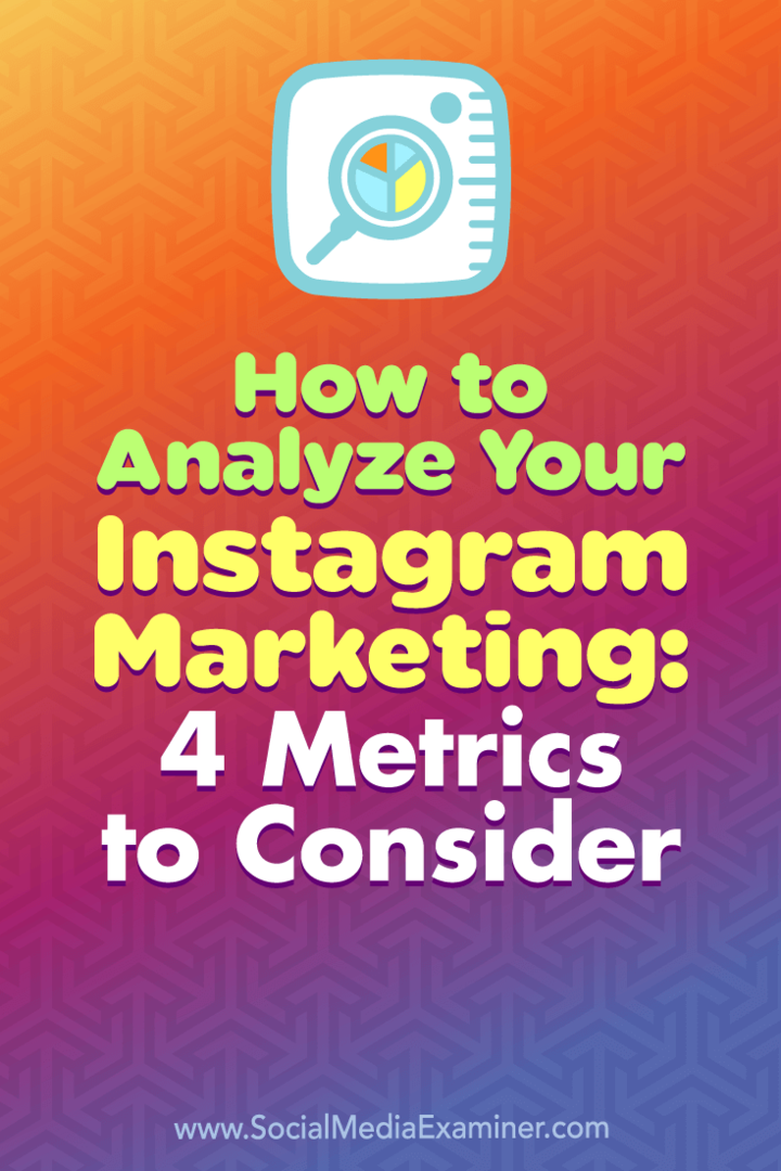 Como analisar seu marketing do Instagram: 4 métricas a serem consideradas: examinador de mídia social
