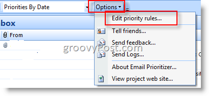 Priorizador de e-mail da Microsoft:: groovyPost.com