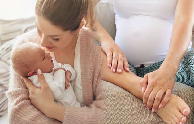 Como o edema desaparece após o nascimento?
