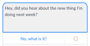 Use os botões para permitir que as pessoas avancem nas conversas do bot do Messenger.