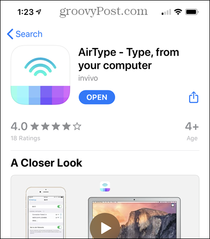 AirType na App Store