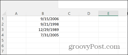 datas do Excel com horários removidos