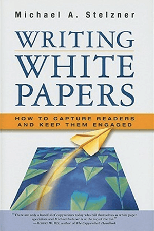 O primeiro livro de Mike, Writing White Papers.